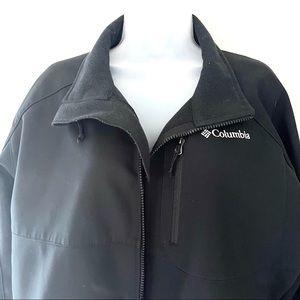 Mens Black Columbia Zipper Jacket Coat Size XL